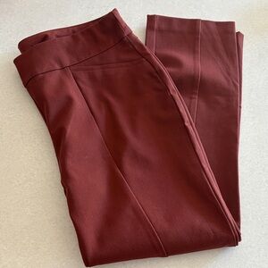 Chico's Rich Burgundy Straight Leg Pants